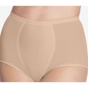 Secret Solutions Brief Power Mesh Firm Control Panty Tan Size 4X NWOT